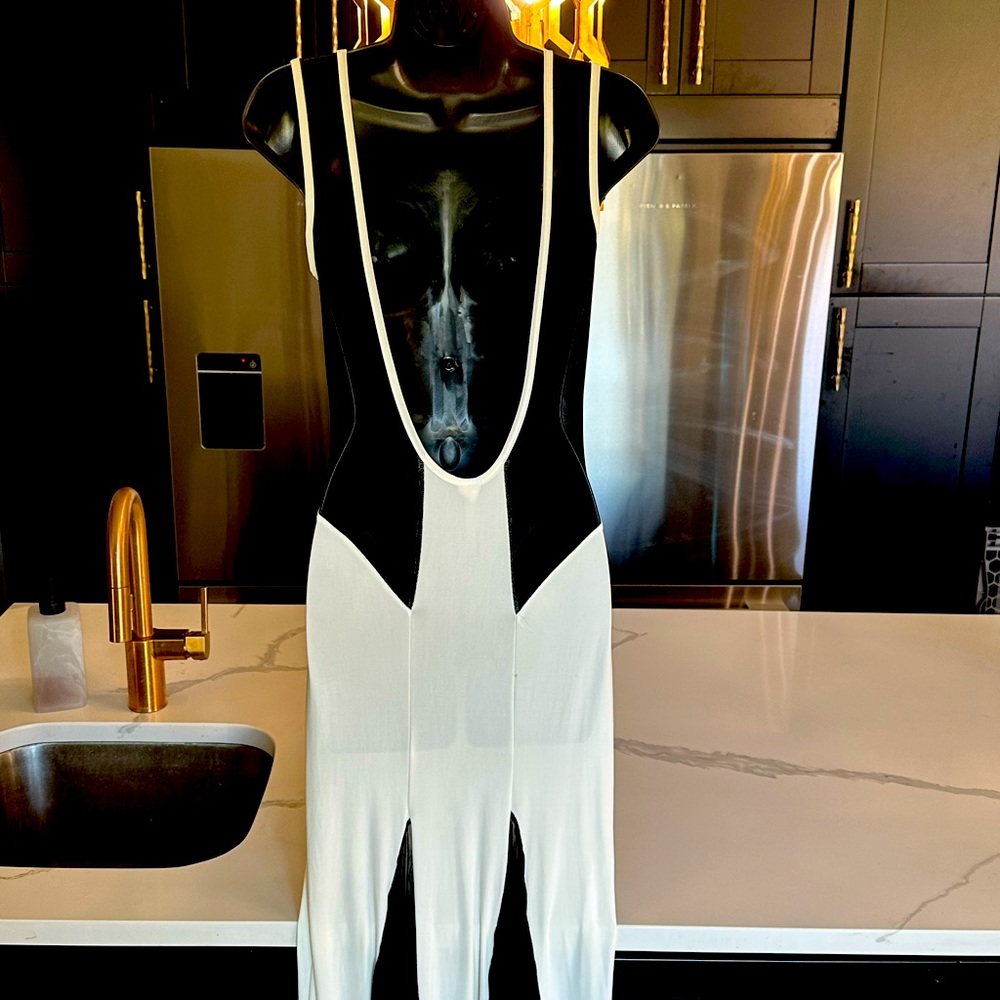 Black and White Long Dress